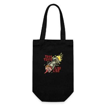 TRUE LIES - Gift Bag for Bottles - black - Front