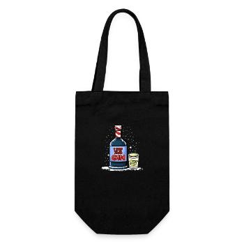 CHRISTMAS BEER 4 - Gift Bag for Bottles - black - Front