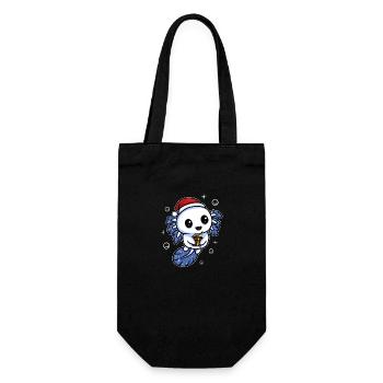 DESIGN DE NOËL AXOLOTL - Sac à bouteille - noir - Devant