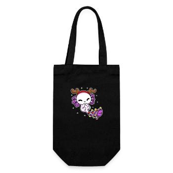 AXOLOTL CHRISTMAS DESIGN 2 - Geschenkbeutel für Flaschen - Schwarz - Vorne