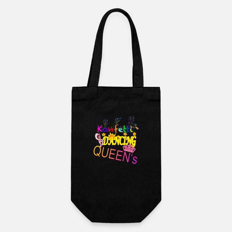 Konfetti Dancing Queens - Geschenkbeutel für Flaschen - Schwarz