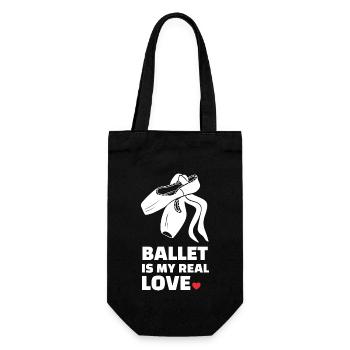 Ballett Liebe - Geschenkbeutel für Flaschen - Schwarz - Vorne
