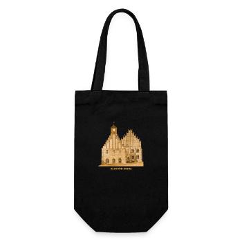 Zinna Kloster Jüterbog Teltow Brandenburg - Geschenkbeutel für Flaschen - Schwarz - Vorne