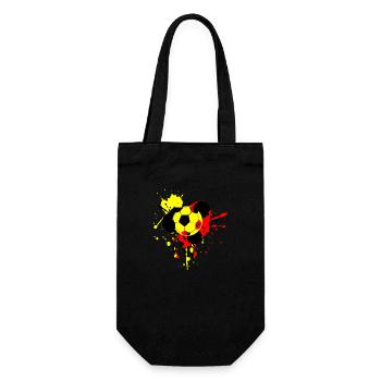 Fußball Soccer - Geschenkbeutel für Flaschen - Schwarz - Vorne