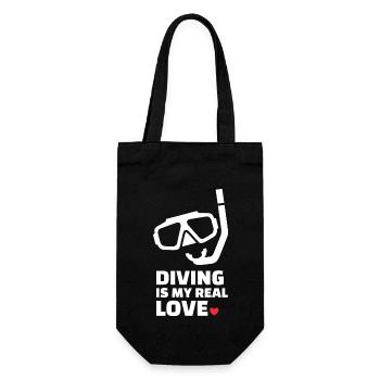 J’adore plonger - Sac à bouteille - noir - Devant