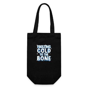 Feezing - Cold to the bone, - Geschenkbeutel für Flaschen - Schwarz - Vorne