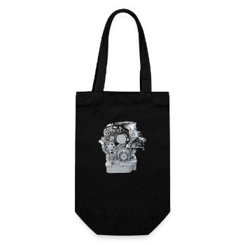 Motor Screwdriver Mechanic Customer - Gift Bag for Bottles - black - Front