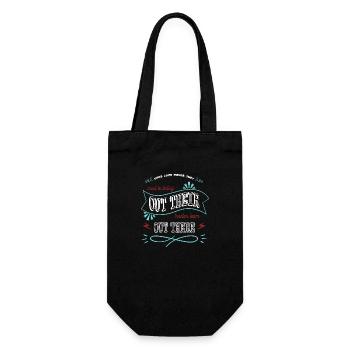 jokes joke fun gift birthday gift idea cool - Geschenkbeutel für Flaschen - Schwarz - Vorne