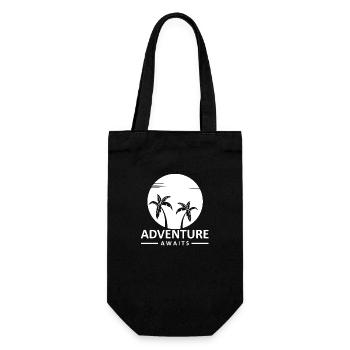 Adventure Travel Hiking Mountain - Geschenkbeutel für Flaschen - Schwarz - Vorne