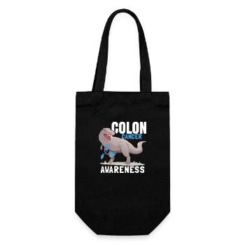 Sensibilisation au cancer du côlon Enfants Dinosaure - Sac à bouteille - noir - Devant