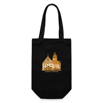 Plauen Town Hall Vogtland Plauener Spitze Saschsen - Gift Bag for Bottles - black - Front