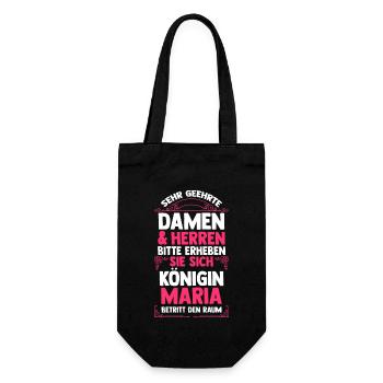 Maria - Geschenkbeutel für Flaschen - Schwarz - Vorne
