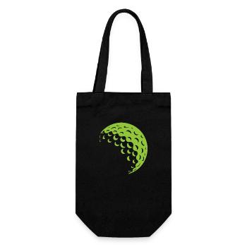 Golf ball - Gift Bag for Bottles - black - Front