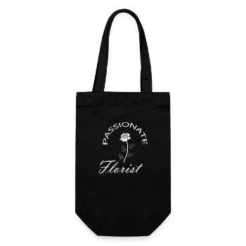 Florist Flower Plant Nature Gardener - Gift Bag for Bottles - black - Front