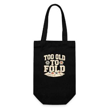 Trop vieux pour plier un joueur de poker - Sac à bouteille - noir - Devant