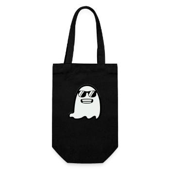 Fantôme avec des lunettes de soleil - Sac à bouteille - noir - Devant