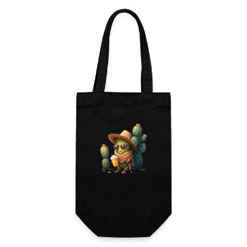 Mexican cactus with beer - funny - Gift Bag for Bottles - black - Front