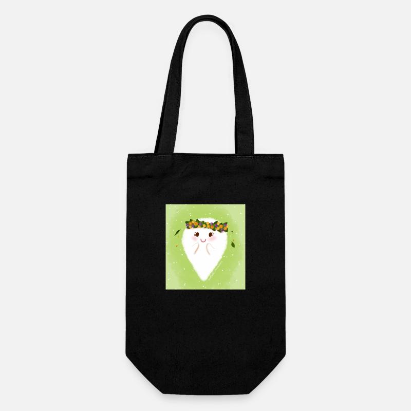 Blumenkind - Geschenkbeutel für Flaschen - Schwarz