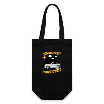 Cabrio Fahrer Shirt Geschenke Cabriolet Spruch - Geschenkbeutel für Flaschen - Schwarz - Vorne