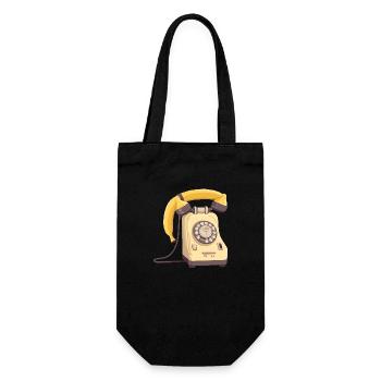 Banana Phone - Geschenkbeutel für Flaschen - Schwarz - Vorne