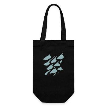 Brush Strokes Pattern - Khaki - Gift Bag for Bottles - black - Front