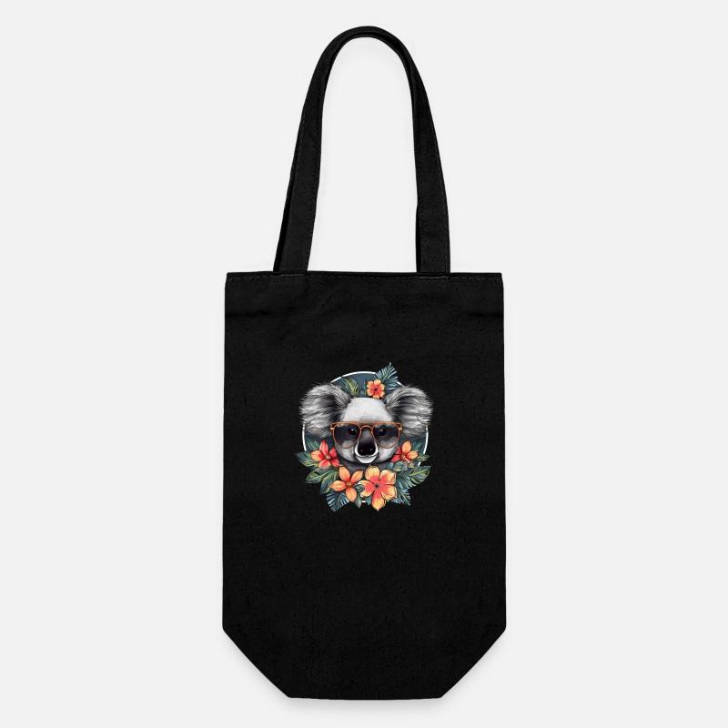 Cute koala - Gift Bag for Bottles - black