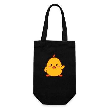 Angry Chicken - Geschenkbeutel für Flaschen - Schwarz - Vorne