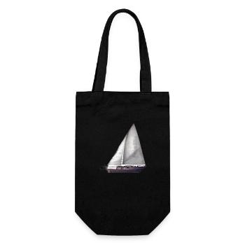 Voile, Voile, Voilier, Marin, Voilier - Sac à bouteille - noir - Devant