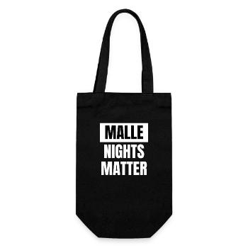 Malle nights matter - Geschenkbeutel für Flaschen - Schwarz - Vorne