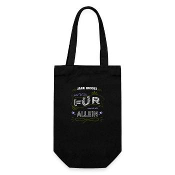 egalite weinschorle spaß geburtstag witzig humor - Geschenkbeutel für Flaschen - Schwarz - Vorne