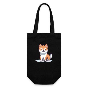 Shiba Inu - Gift Bag for Bottles - black - Front