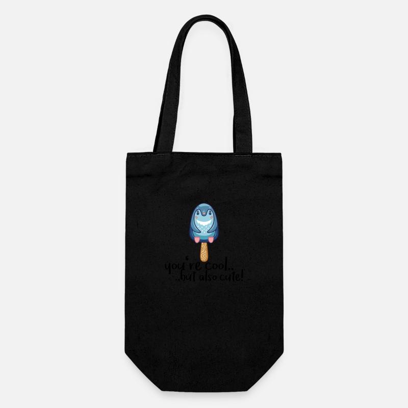 Vogel - Geschenkbeutel für Flaschen - Schwarz