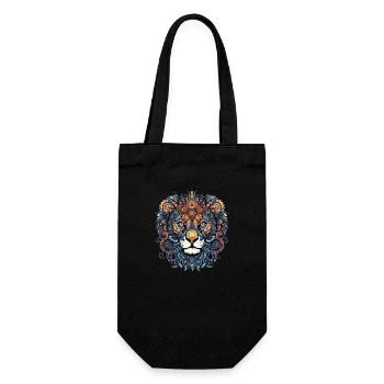 Lou la lionne - Sac à bouteille - noir - Devant