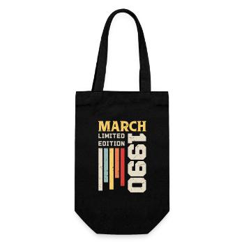 Mars 1990 - Cadeau anniversaire Mars 1990 Mars - Sac à bouteille - noir - Devant