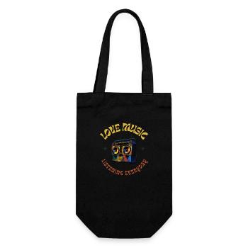 J’aime écouter de la musique tous les jours - Sac à bouteille - noir - Devant