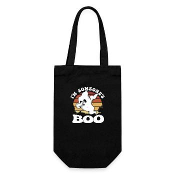 Drôle de chemise fantôme d’Halloween - Je suis le boo de quelqu’un - Sac à bouteille - noir - Devant