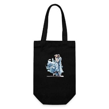 La joie de danser avec un blues. - Sac à bouteille - noir - Devant