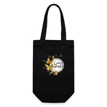 GOOD ENERGY - Gift Bag for Bottles - black - Front