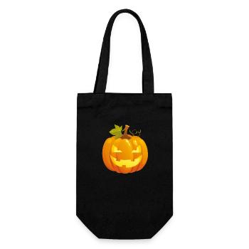 Pumpkin Halloween - Gift Bag for Bottles - black - Front