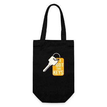 I Got The Keys Home Owner Housewarming - Gift Bag for Bottles - black - Front