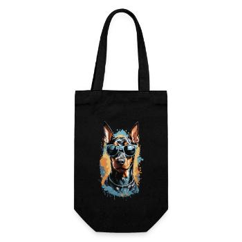 Doberman Dog Streetwear Dog Lover Look - Sac à bouteille - noir - Devant