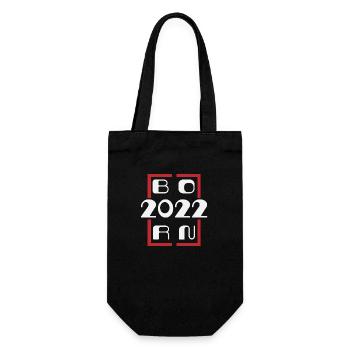 Born in 2022 - Anniversaire 2022 - Sac à bouteille - noir - Devant