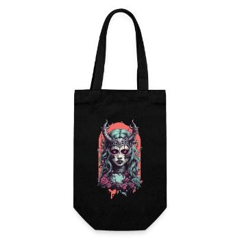 Gothic Dämon Okkult Magie Streetwear Design - Geschenkbeutel für Flaschen - Schwarz - Vorne