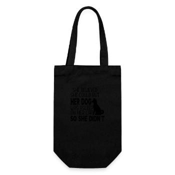 She Believed She Could but Her Dog was Asleep - Sac à bouteille - noir - Devant