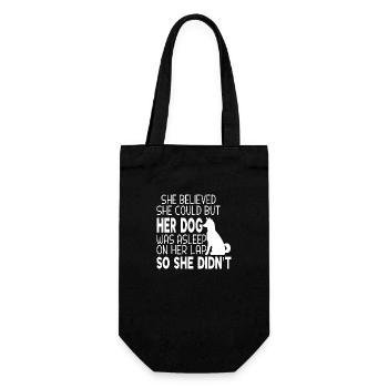 She Believed She Could but Her Dog was Asleep - Sac à bouteille - noir - Devant