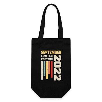 September 2022 Birthday Gift September 2022 - Gift Bag for Bottles - black - Front