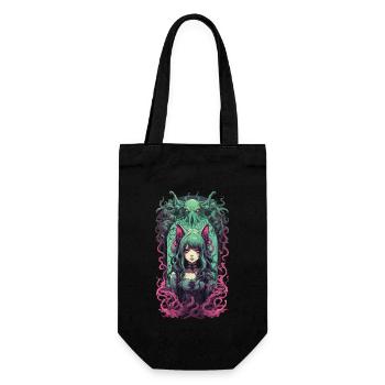 Kemonomimi Goth Cat Girl Occulte Otaku Egirl - Sac à bouteille - noir - Devant