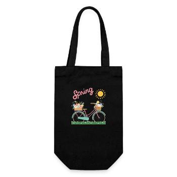 Frülingserwachen - Geschenkbeutel für Flaschen - Schwarz - Vorne