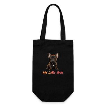 Bouledogue Français Chiens Chiot Diable - Sac à bouteille - noir - Devant