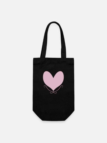 COEUR Rose - Sac à bouteille - noir